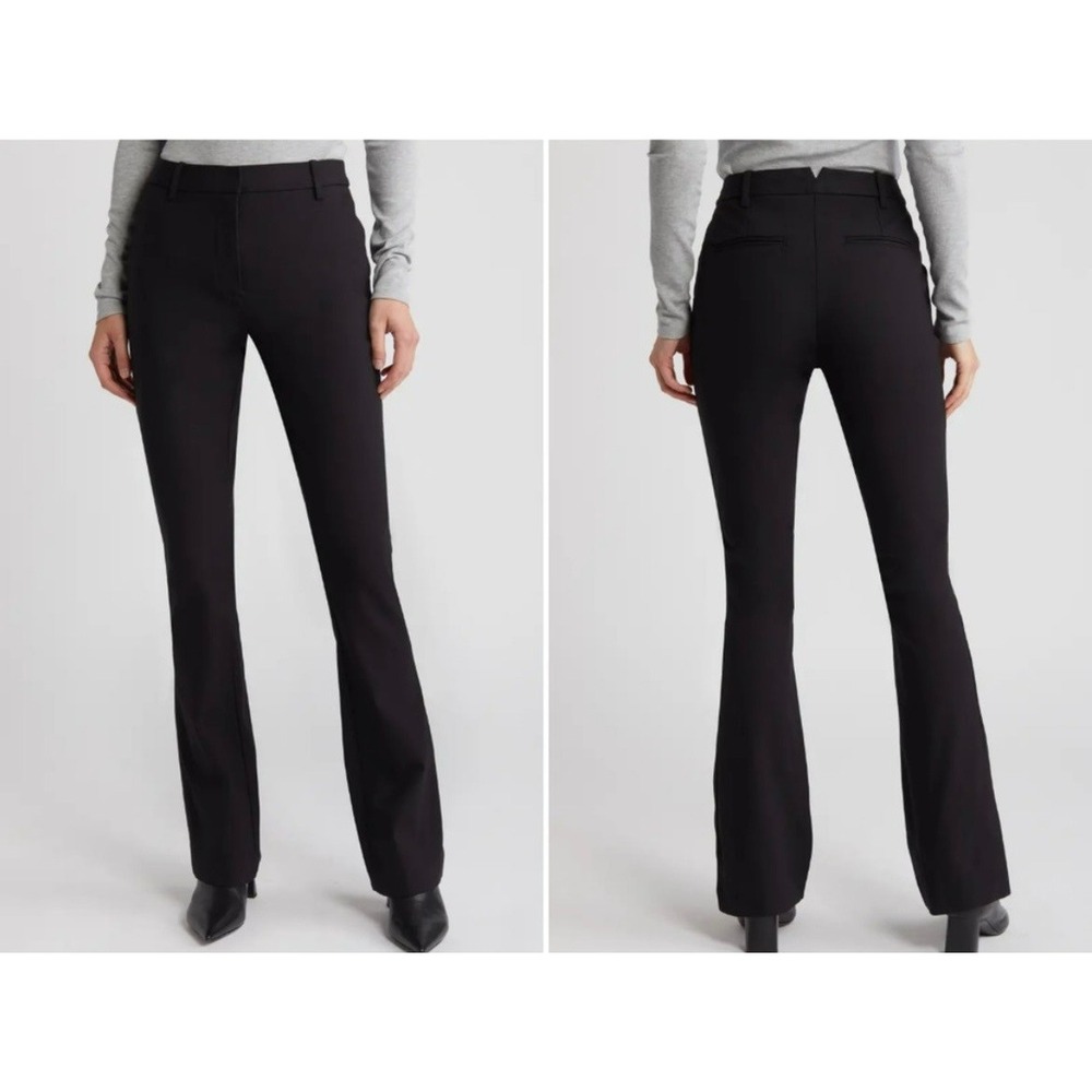 Rag & Bone Donna Flare Pants High‎ Rise Trouser Black 14